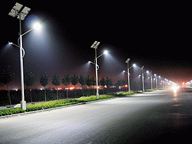 led solar street lights night